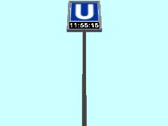 Digital-Uhr_U-Bahn-Stand